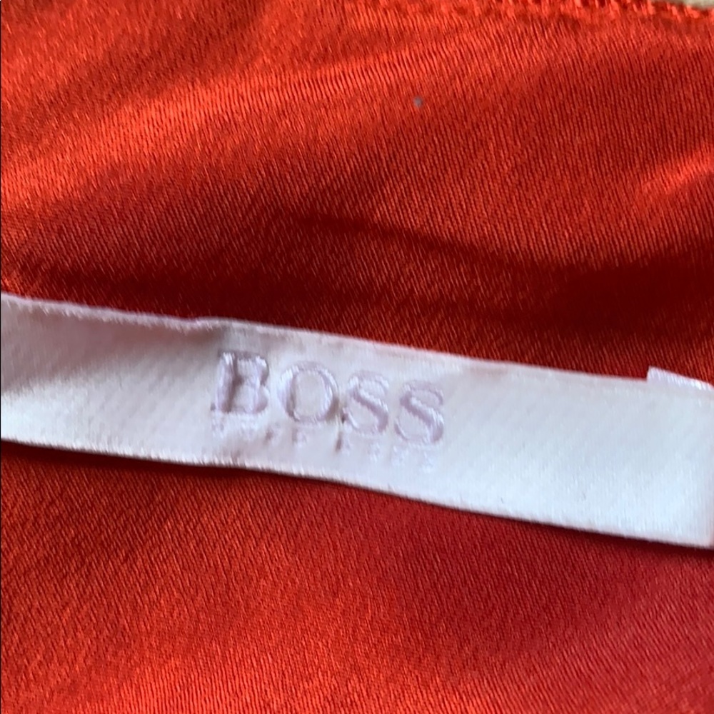 HUGO Hugo BOSS Textured Fabric Round Neck Cinched Waist Pencil Dress NWOT 6 - Picture 15 of 15